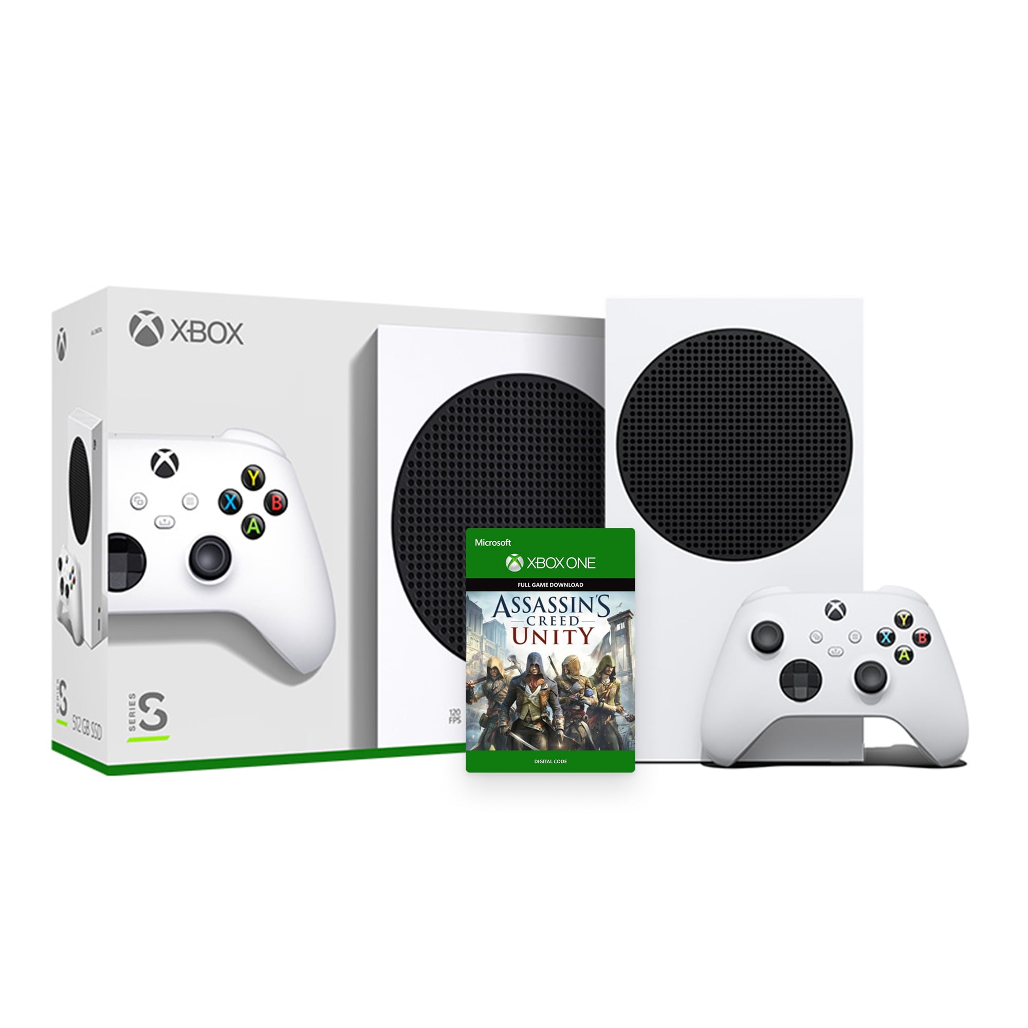 2020 New Xbox 512GB SSD Console - White Xbox Console and Wireless  Controller with Assassin's Creed Unity Full Game 