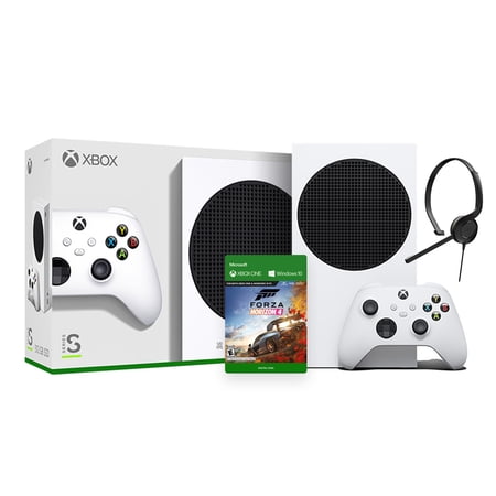 2020 New Xbox 512GB SSD Console - White Xbox Console and Wireless Controller with Forza Horizon 4 Full Game and Xbox Chat Headset
