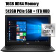 thumbnail image 1 of 2020 Newest Dell Inspiron 15 3000 3593 Premium Laptop Computer I 15.6" FHD Touchscreen Display I 10th Gen Intel Quad-Core i7-1065G7 I 16GB DDR4 512GB PCIe SSD 1TB HDD I MaxxAudio WIFI HDMI Win 10, 1 of 7