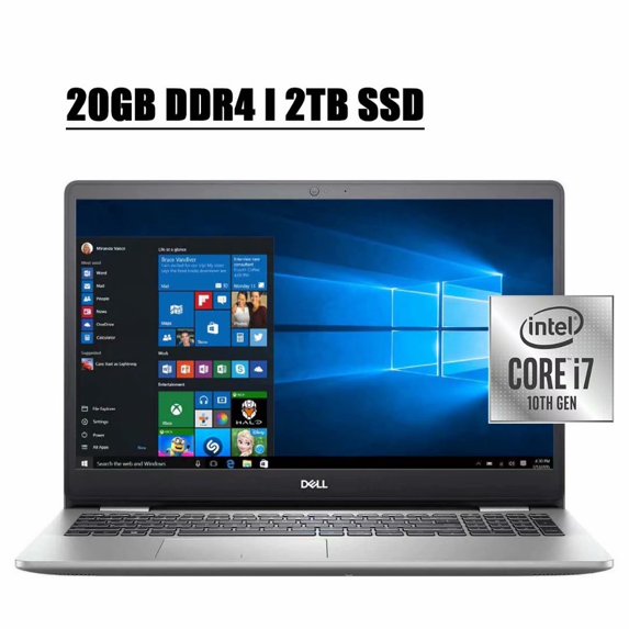 2020 Newest Dell Inspiron 15 5000 5593 Business Laptop Computer I 15.6'' Full HD Touchscreen I 10th Gen Intel Quad-Core i7-10510U I 20GB DDR4 2TB SSD I MaxxAudio Pro Backlit Keyboard WIFI Win 10
