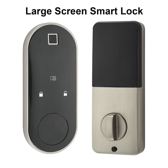 2020 Newest Smart Deadbolt, Electronic Front Door Lock. Keyless Entry :Fingerprint ,WiFi, Blue Tooth, Touch Screen for Pass Code, Smart Phone APP, Key Fobs. Automatic Lock,US Standard, easy install