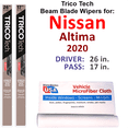 thumbnail image 1 of 2020 Nissan Altima Beam Blade Wipers (Set of 2), 1 of 3
