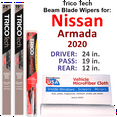thumbnail image 1 of 2020 Nissan Armada Beam Blade Wipers (Set of 3) w/Rear Wiper, 1 of 3