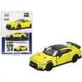 thumbnail image 1 of 2020 Nissan GT-R (R35) Nismo RHD (Right Hand Drive) Yellow with Carbon Top Ltd Ed 1200 pcs 1/64 Diecast Model Car by Era Car, 1 of 1