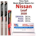 thumbnail image 1 of 2020 Nissan Leaf Beam Blade Wipers (Set of 3) w/Rear Wiper, 1 of 4