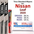 thumbnail image 1 of 2020 Nissan Leaf Wiper Blades (Set of 3) w/Rear Wiper, 1 of 4