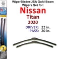 thumbnail image 1 of 2020 Nissan Titan Beam Wiper Blades Wipers WBUSA (Set of 2), 1 of 3