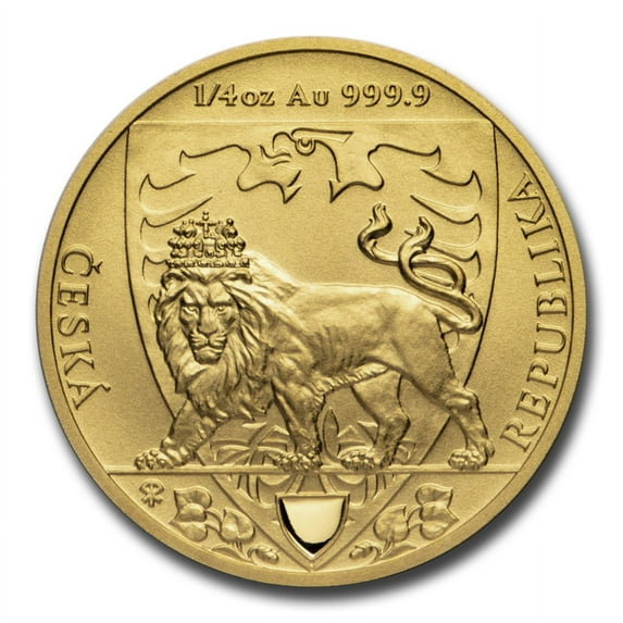 2020 Niue 1/4 oz Gold Czech Lion Proof