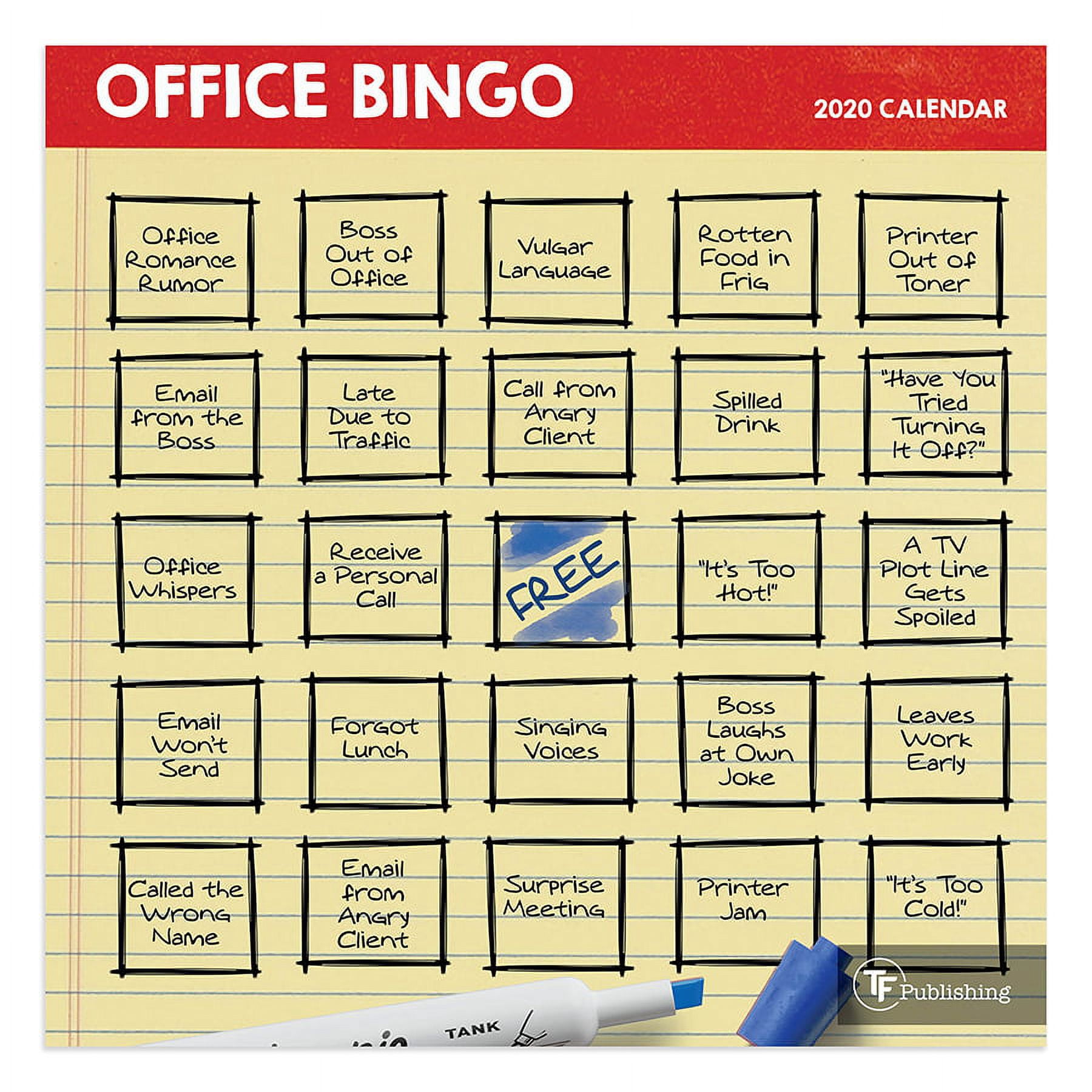 2020 Office Bingo Mini Calendar - Walmart.com