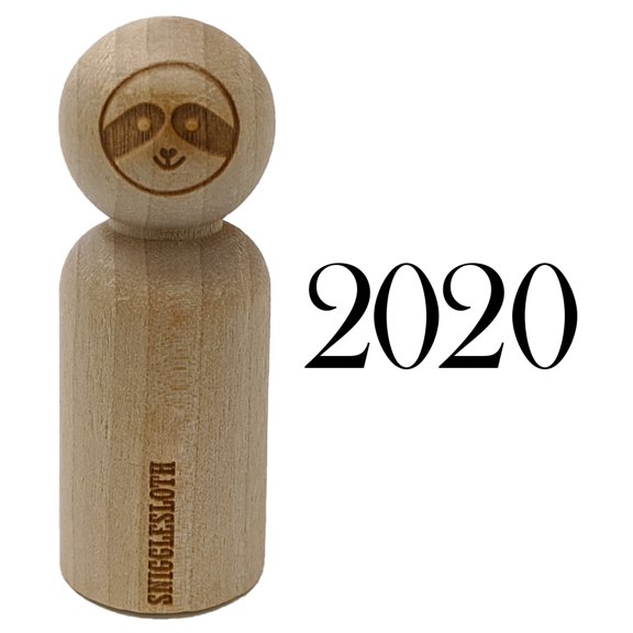 2020 Old Timey Font Rubber Stamp for Scrapbooking Crafting Stamping - Small 3/4 Inch
