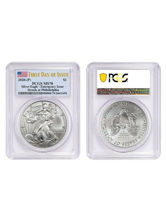 2020 (P) $1 American Silver Eagle PCGS MS70 Emergency Production FDOI Philadelph