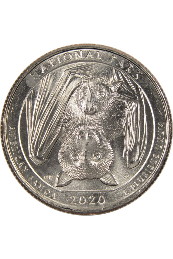 2020 P American Samoa National Park Quarter Uncirculated Clad 25c Coin