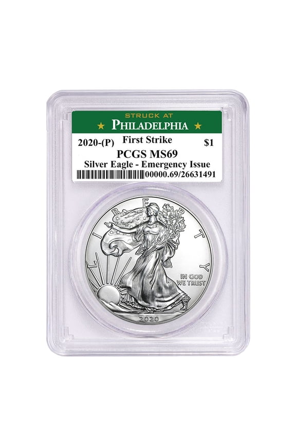 2020 (P) American Silver Eagle MS-69 PCGS (FS, Philadelphia)