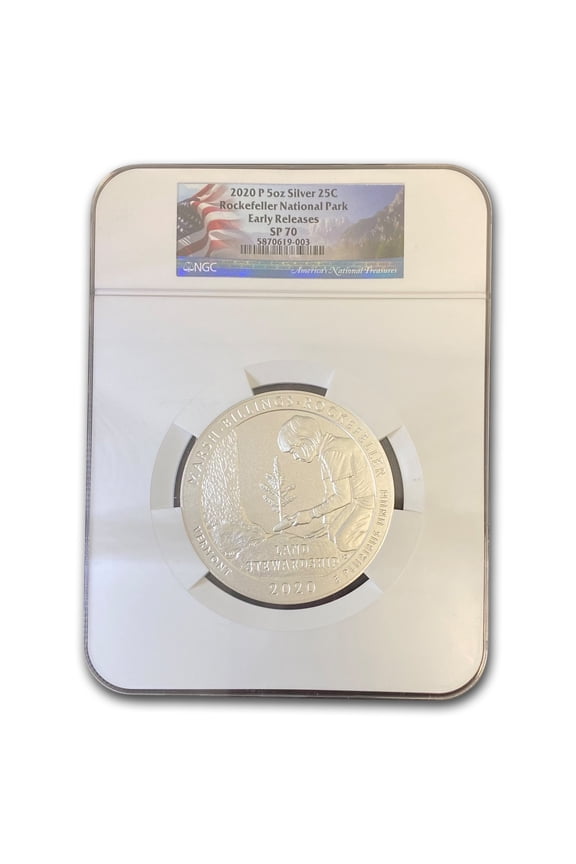 2020-P 5 oz Silver ATB Marsh-Billings-Rockefeller SP-70 NGC (ER)