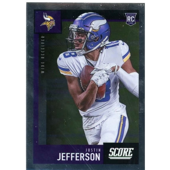 2020 PANINI CHRONICLES SCORE UPDATE ROOKIES #449 JUSTIN JEFFERSON MINNESOTA VIKINGS