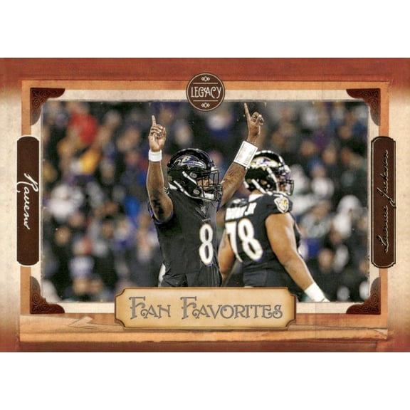 2020 PANINI LEGACY FAN FAVORITES #6 LAMAR JACKSON BALTIMORE RAVENS