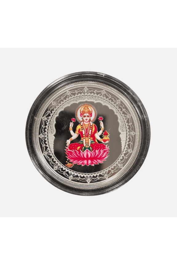 2020 Pamp MMTC Laxmi 20 Gram Colorized Proof Silver Round - In Capsule
