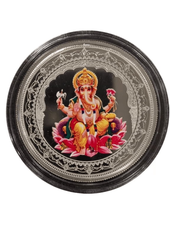 2020 Pamp Mmtc Ganesh 20 Gram Colorized Proof Silver Round in Box