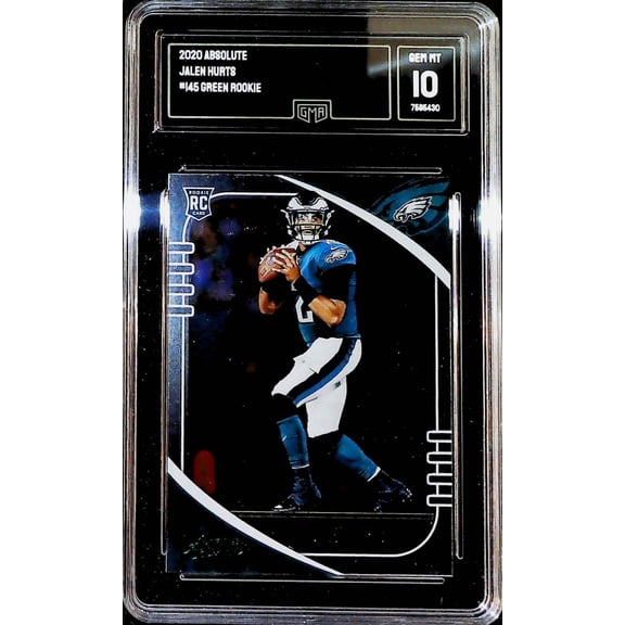 2020 Panini Absolute Rookie RC #145 Jalen Hurts Philadelphia Eagles GMA 10 Serial Number May Vary