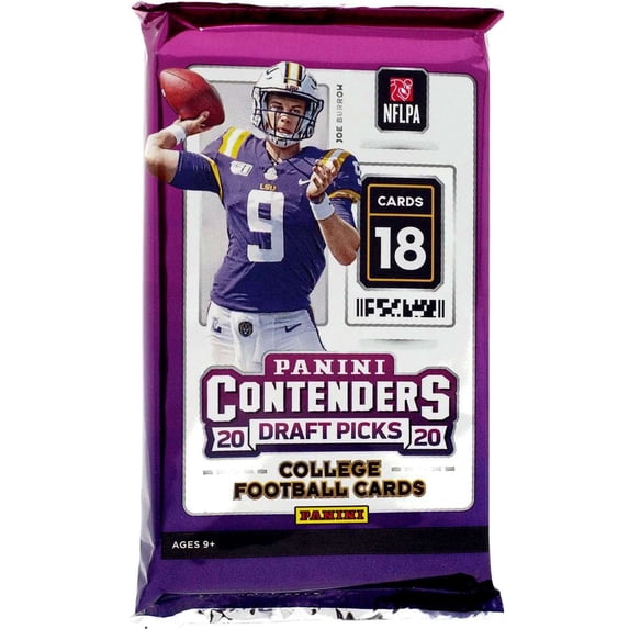 Collegiate Panini 2020 Contenders Draft Picks Football Trading Card HOBBY Pack