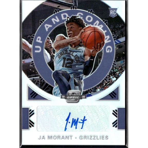 2020 Panini Contenders Optic Ja Morant RC Autographed NBA Basketball Trading Card Memphis Grizzlies UC-JMT