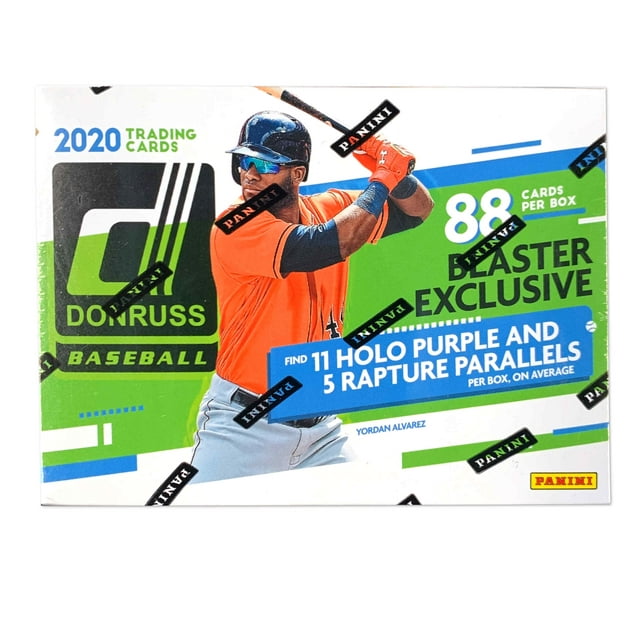2020 Panini Donruss Baseball Blaster Box- 88 cards Per Box | 11 Holo and 5 Rapture Parallels