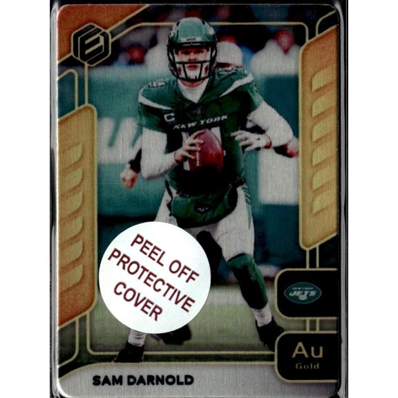 2020 Panini Elements Football Gold Sam Darnold #49 New York Jets Football Card