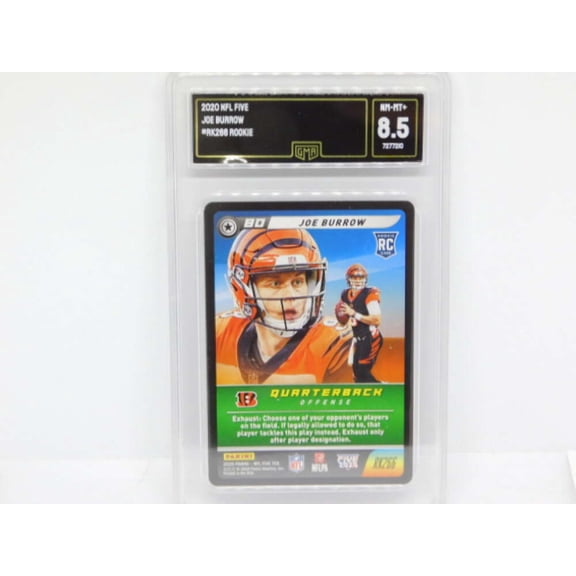 2020 Panini Five Rookie RC #RK266 Joe Burrow Cincinnati Bengals GMA 8.5 Serial Number May Vary