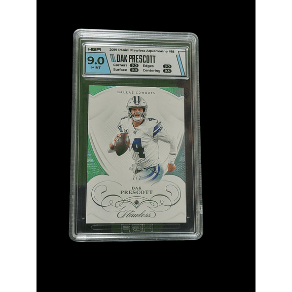 2020 Panini Flawless Dak Prescott Dallas Cowboys Aquamarine #18 Football Card