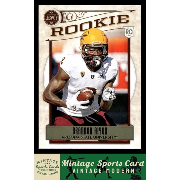 2020 Panini Legacy Brandon Aiyuk RC #154 Arizona State Sun Devils Football Card