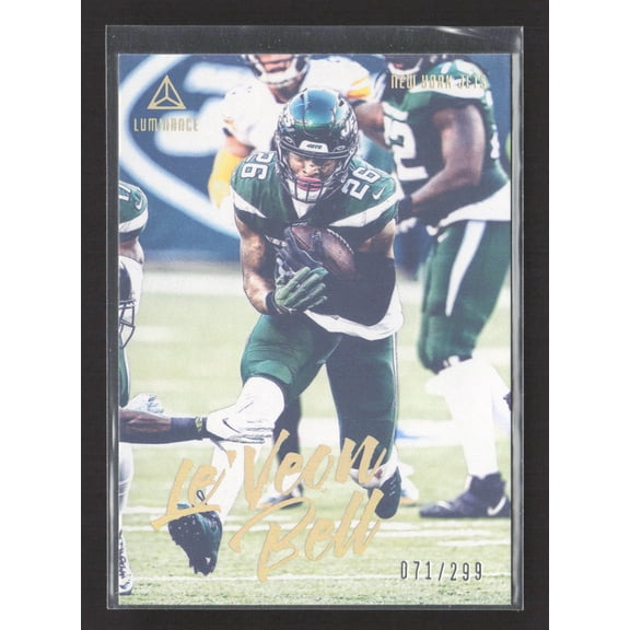 2020 Panini Luminance Football Le'Veon Bell New York Jets #78 #/299 Football Card