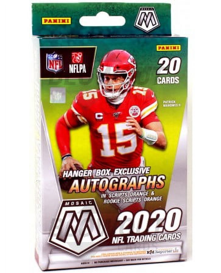 2020 Panini Mosaic NFL Football Trading Cards Hanger Box- 20 Cards | 4 Exclusive Orange Parallels - image 1 of 2