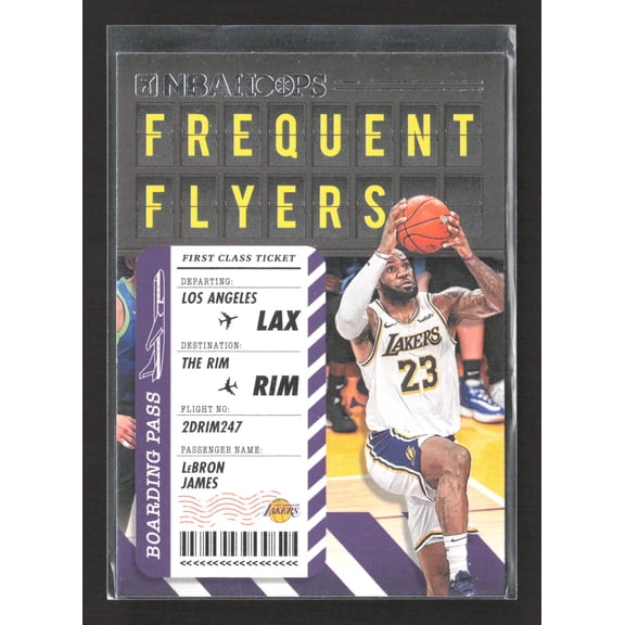 2020 Panini NBA Hoops Frequent Flyers LeBron James