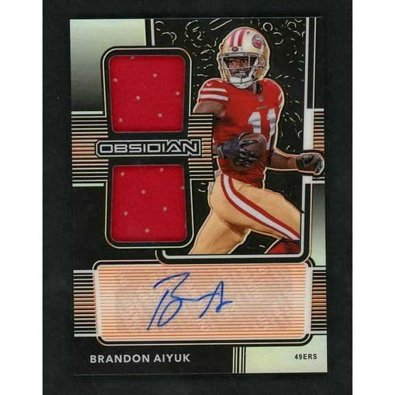 2020 Panini Obsidian Rookie Jersey Ink Brandon Aiyuk #RJI-10 Auto /99