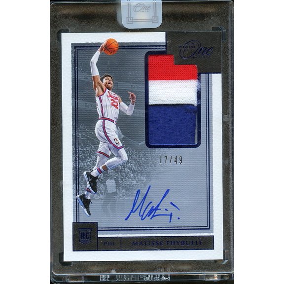 2020 Panini One and One Matisse Thybulle #RJA-MTH 17/49 Patch Auto RC Memorabilia