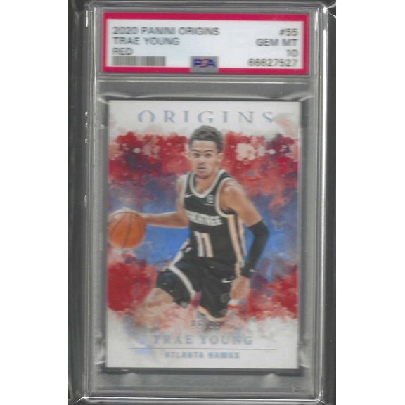 2020 Panini Origins Trae Young #55 Red PSA 10