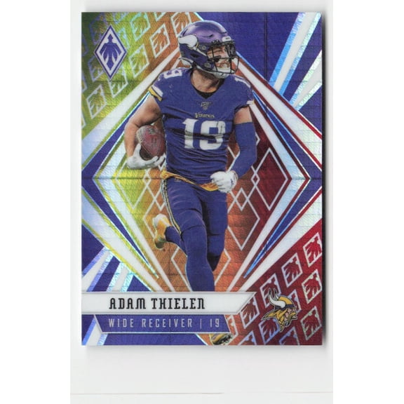 2020 Panini Phoenix Color Burst Adam Thielen #72 Minnesota Vikings Football Card