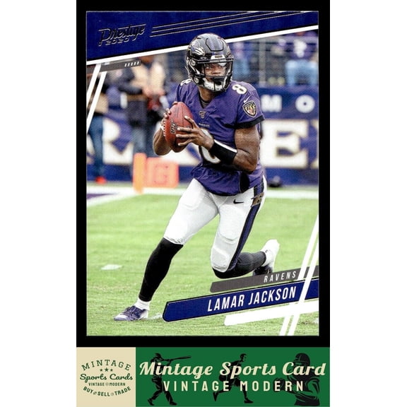 2020 Panini Prestige Lamar Jackson #154 Baltimore Ravens NFL Football Card