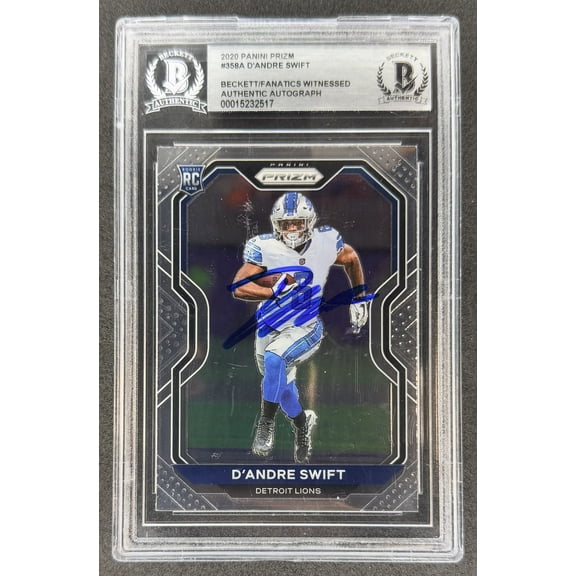 2020 Panini Prizm D'Andre Swift #358 Rookie RC BAS