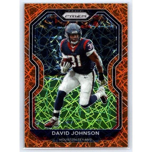 2020 Panini Prizm Prizm Lazer Near Mint or Better David Johnson #75 Houston Texans Football Card
