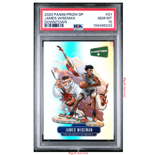 2020 Panini Prizm Draft Picks James Wiseman Downtown PSA 10 GEM MINT