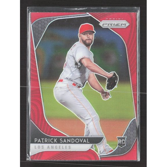 2020 Panini Prizm Patrick Sandoval Los Angeles Angels #26 Red RC Baseball Card