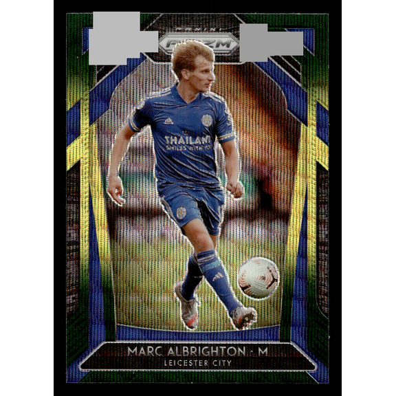 2020 Panini Prizm Premier League Marc Albrighton #125 Green Trading Card Leicester City