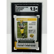 2020 Panini Rookies & Stars Ticket Masters Green #2 Aaron Rodgers 4/5 SGC 9.5