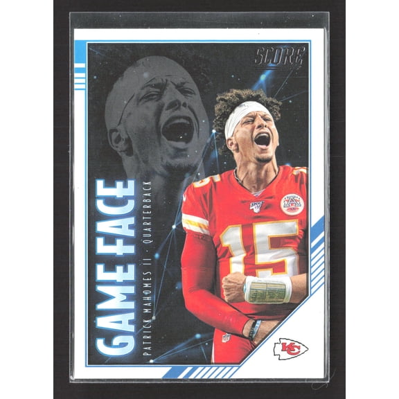 2020 Panini Score Game Face Patrick Mahomes II Kansas City Chiefs #GF-PM Football Card