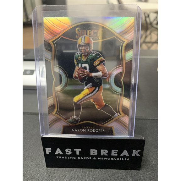 2020 Panini Select Aaron Rodgers Green Bay Packers #12 Silver Prizm Football Card