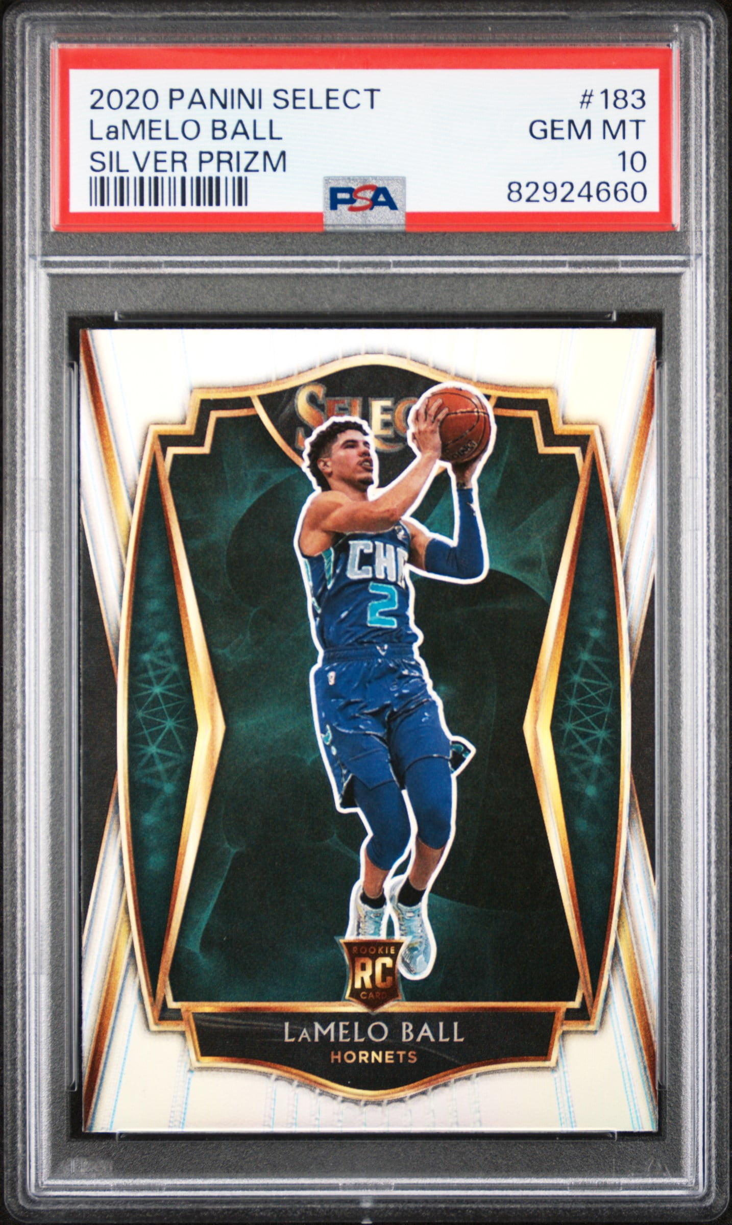 2020 Panini Select Silver Prizm LaMelo Ball #183 RC PSA 10 