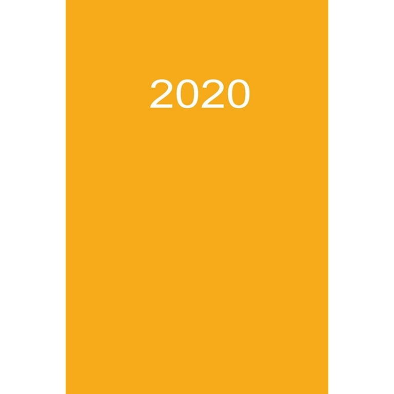 2020 Planer 2020 A5 Orange Paperback Walmart