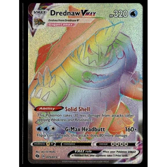 2020 Pokemon Champion's Path Secret Rare Holo #75/73 NM Trading Card