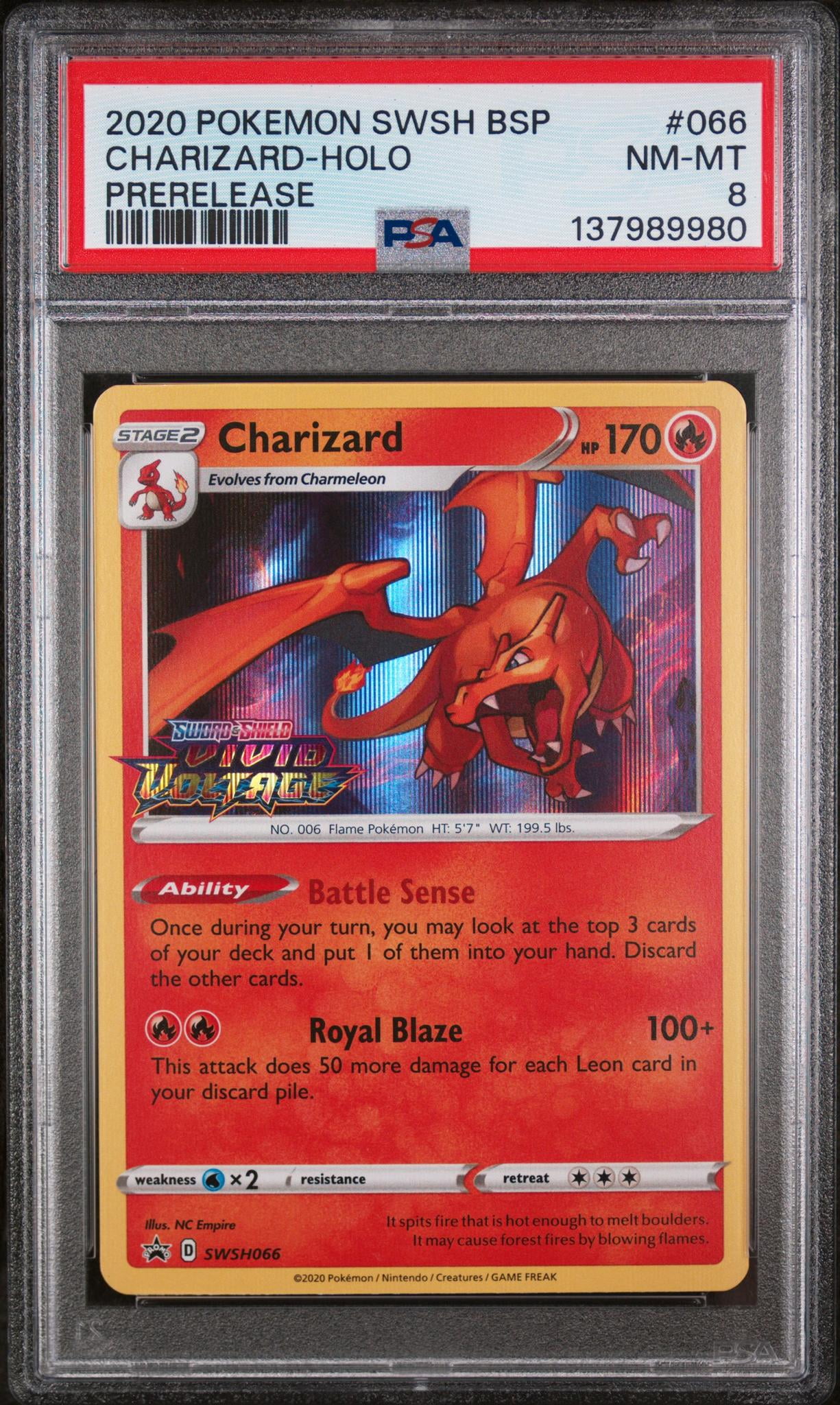 entei holographic card value 2020 Pokemon Charizard 025/185 REVERSE HOLO Foil Vivid Voltage main image 1